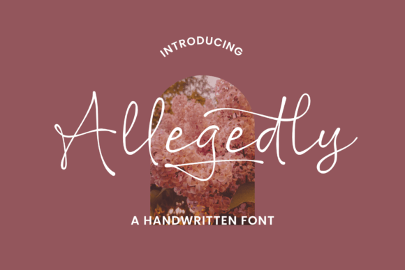 Allegedly: A Handwritten Script Font That Feels Like a Quiet Conversation