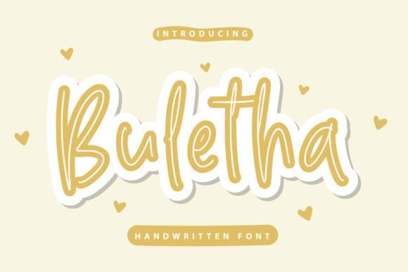 Buletha: A Friendly Script Font for Digital Branding
