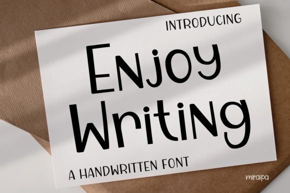 Enjoy Writing: A Friendly Handwritten Font for Makers