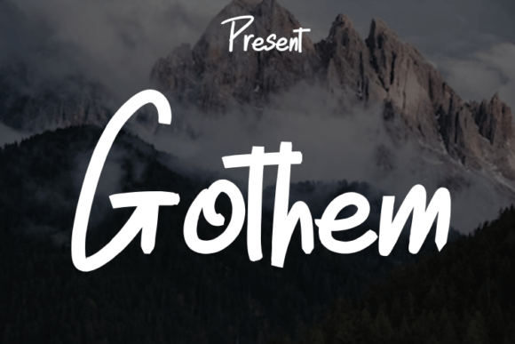 Gothem: A Modern Handwritten Script Font for Campaign Visuals