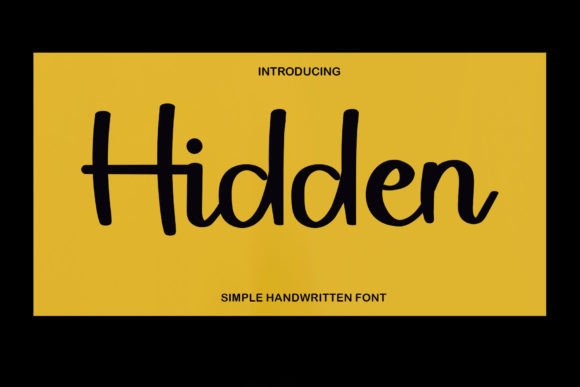 Hidden: A Handwritten Font That Elevates Real Branding