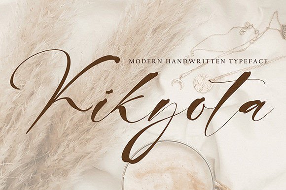 Kikyota: A Handwritten Font That Feels Like a Thoughtful Signature