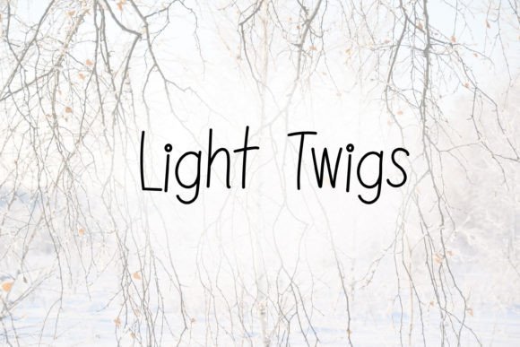Light Twigs: A Lightweight Handwritten Font for Digital Calm