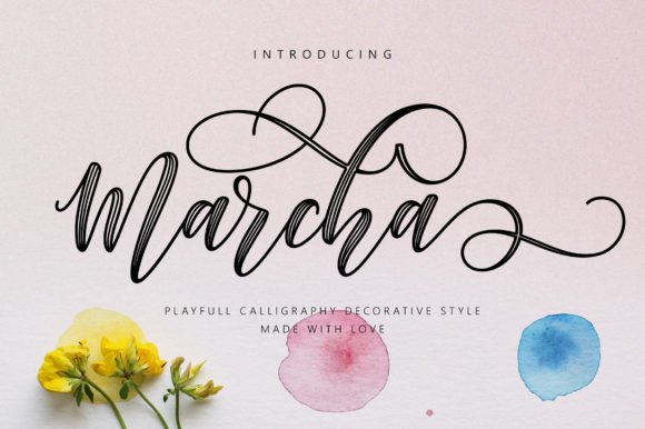 Marcha Handwritten Font for Crafters & Sellers