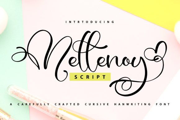 Mellenoy: A Refined Script Font for Editorial Design
