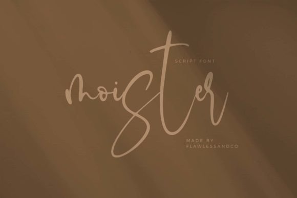 Moister: A Flowing Handwritten Font for Digital Branding