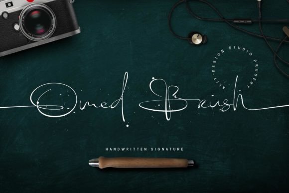 Omed Brush: A Modern Script Font for Digital Branding