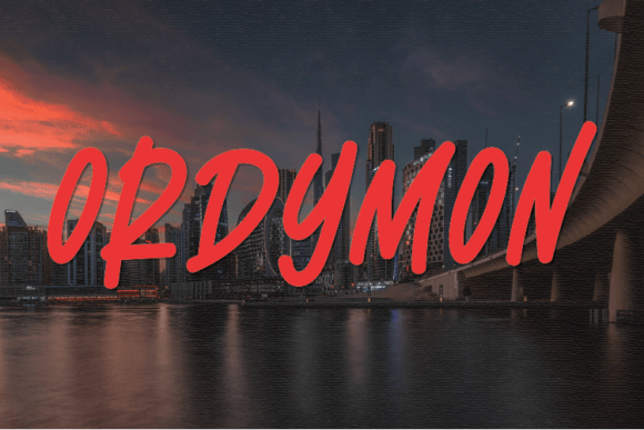 Ordymon: A Handwritten Font That Feels Like a Thoughtful Pause