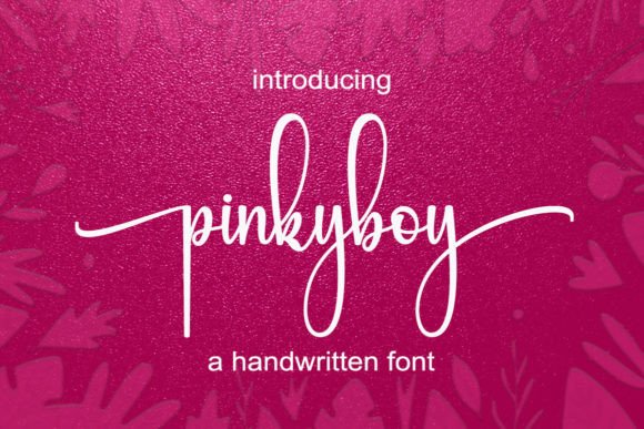 Pinkyboy Handwritten Font for Crafters & Makers