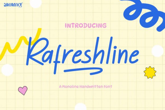 Rafreshline: A Monoline Handwritten Font That Feels Like a Real Designer’s Sketch