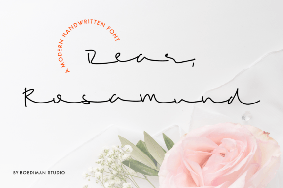 Rosamund: A Romantic Script Font That Elevates Real Small Business Branding