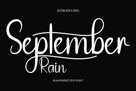 September Rain: A Handwritten Font for Editorial Elegance