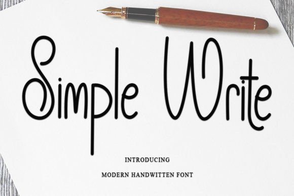 Simple Write: A Handwritten Font That Elevates Real Small Business Branding