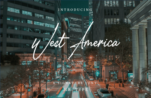 West America: A Refined Script Font for Modern Brand Identity