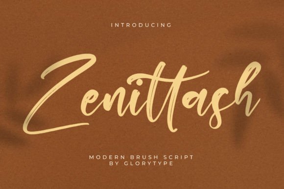 Zenittash: A Modern Brush Script Font for Digital Branding