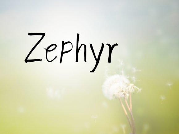 Zephyr: A Handwritten Font for Gentle Editorial Moments